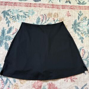 girlfriend collective Black A-Line skort
